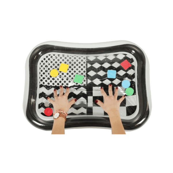 Saltea cu apa pentru bebelusi educativa si senzoriala, 65x50cm - imagine 6