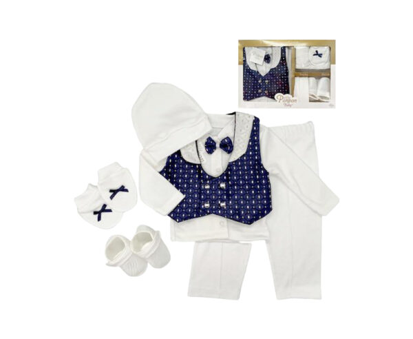 Set botez bebelusi, baiat – Bleumarin