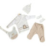 Set complet haine nou-nascut - Ursulet - imagine 2