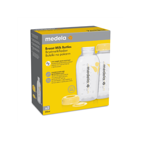 Sticle depozitarea laptelui matern Medela, BPA Free, 250mlx2 - imagine 4
