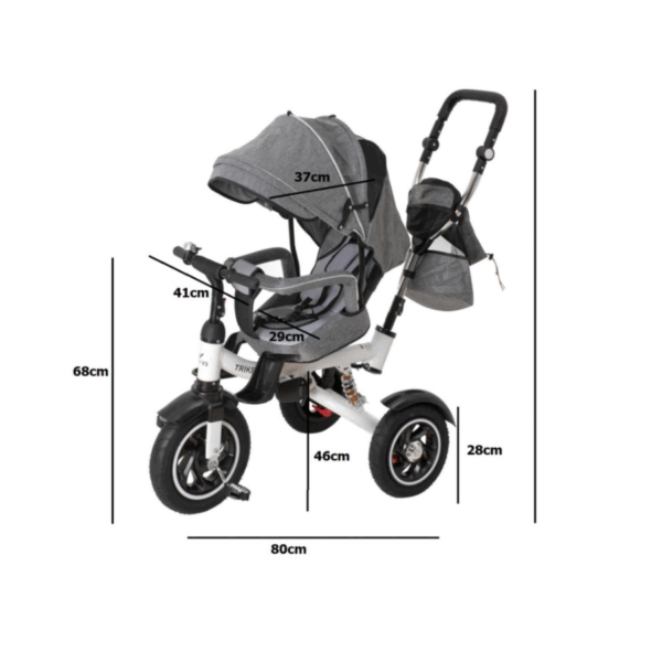 tricicleta copii 3 in 1