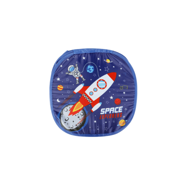 Cos pliabil depozitare astronaut, 45x45x45 cm, bleu - imagine 2