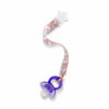 Lantisor pentru suzeta din material textil BabyJem Bear, Roz - imagine 3