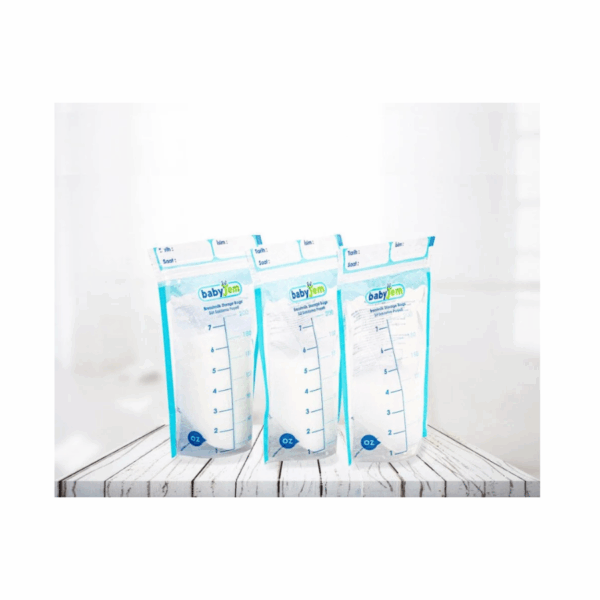 Set 25 pungi pentru stocarea laptelui matern BabyJem - imagine 6
