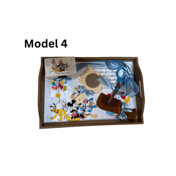 Tavita Mot/Turta Bebelusi, pentru baietel 5 piese - imagine 8