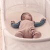BabyBjorn - Patut reglabil pe inaltime din mesh, Alb - imagine 5