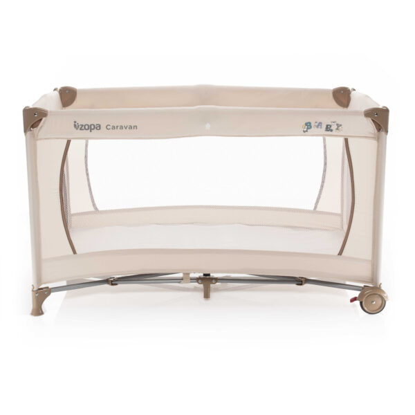 ZOPA - Patut pliant 1 nivel Caravan Baby Beige - imagine 3