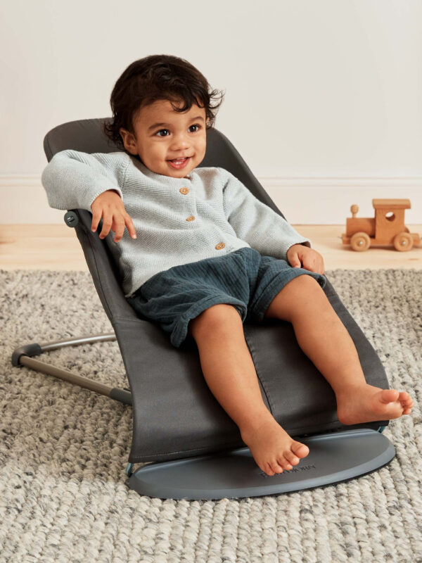 BabyBjorn - Balansoar Bliss Anthracite, Bumbac - imagine 6