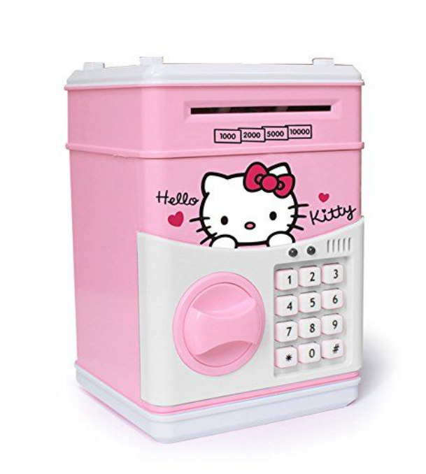 Pusculita pentru copii, cu functie ATM, cod Pin si Seif